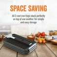 thumbnail image 6 of Yukon Glory 3-Pc Sear N Serve Cast Iron Grill Pan Set with Handle BBQ Grill Set, 6 of 7