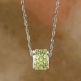 thumbnail image 4 of Ross-Simons 2.80 ct. t.w. Peridot Barrel Pendant in Sterling Silver, Women's, Adult, 4 of 5