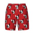 thumbnail image 5 of Rocae Bulldog Red for Men's Swim Trunks Quick Dry With Two Side Pockets and One Lined Patch PocketXX-Large, 5 of 9