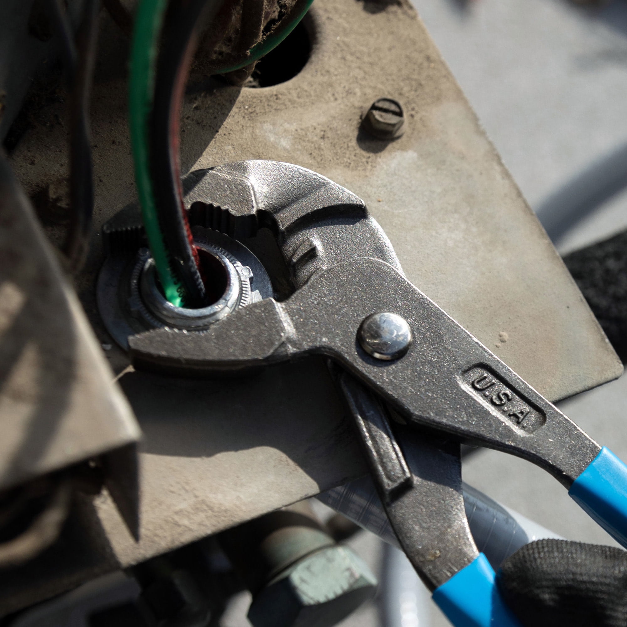 CHANNELLOCK GRIPLOCK Tongue & Groove Pliers Set, Includes 6.5, 9.5 and 12.5 inch Pliers, Offset Jaw Design, Made in USA, 3-tool set (GLS-3)