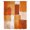 Orange, variant on Brown Geometric Sheer Curtains 108" Extra Long, Watercolor Ombre Modern Abstract Art Light Filering Curtains, Privacy Drapes Simi Floor to Veiling Curtain for Living Room Bedroom Window Treatment