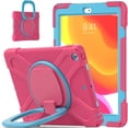 thumbnail image 1 of iPad Mini 5 Case for Kids, iPad Mini 5th Generation Case /iPad Mini 4 Case, Heavy Duty Rugged Shockproof Case with Stand /Hand Grip Holder for iPad Mini 5th/4th 7.9 Inch - Rose/Blue, 1 of 8