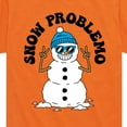 thumbnail image 3 of Instant Message - Snowman Snow Problemo Christmas - Toddler & Youth Short Sleeve Graphic T-Shirt, 3 of 6
