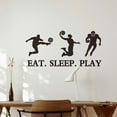 thumbnail image 4 of Eat Sleep Play‌ Ball Wall Decals Football Basketball Rugby‌ Wall Stickers Ball Sports Wall Decor Decals Vinyl Wall Decor for Basketball Arena Bedroom Living Room Hallways Family, 4 of 8