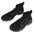 thumbnail image 1 of Zapatos de senderismo con suela exterior antideslizante y elasticidad, color negro, con amortiguación, cómodos zapatos de trabajo para exteriores para hombre 43, 1 of 14
