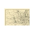 thumbnail image 3 of Railroad Map - Baltimore and Ohio Railroad - Balto 1878 - 34.19 x 23 - Vintage Wall Art, 3 of 5