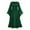 H-Green453, variant on FEIFLY Women Gothic Solid Color Patchwork Long Dresses With Punk Style And Large Swing Dress Festival Clothing