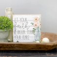 thumbnail image 2 of Simply Said Inc Perfect Pallet Petites Inspirational Faith Sign – Let Your Faith Be Bigger Than Your Fears – Letrero De Madera De 8.0 X 8.0 In – Hecho En Estados Unidos – Pet15948, 2 of 5