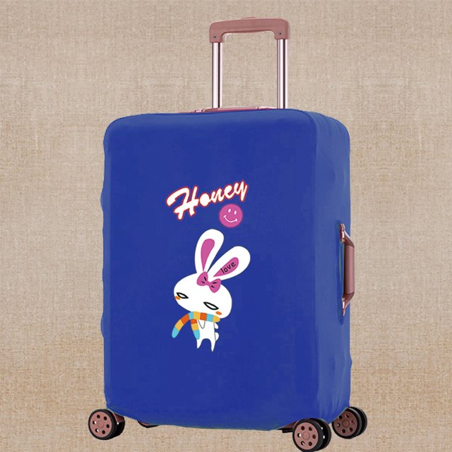 Luggage Cover Unisex Travel Scratch Resistant Accessory Suitcase Covers Apply To 18-32 Inch Color Print Trolley Protective Case 8Color024 M (22-25inch)
