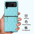thumbnail image 5 of Dteck Slim Case for Samsung Galaxy Z Flip 4 with Wrist Strap Bracelet Silk Scarf for Women Girls, Anti-Fall Shockproof Protective Cover for Galaxy Z Flip4 5G,Green, 5 of 6