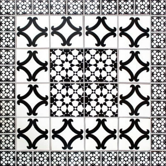 Corella Mexican Tile Set Backsplash Mural