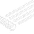 thumbnail image 1 of Uxcell 12mm(1/2") Bobinas de Encadenamiento de Plástico, 25 Pcs Espirales de Encuadernación 85 Hojas 3:1, 1 of 6