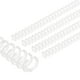 thumbnail image 1 of Uxcell 12mm(1/2") Spirales de Reliure en Plastique, 50 Pièces Spirales de Reliure Capacité de 85 Feuilles Pas de 3:1 pour Relier des Feuilles de Papier, Blanc Transparent, 1 of 1