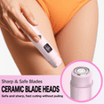 thumbnail image 3 of Amybaby Women's 2-in-1 Electric Bikini & Body Trimmer - Painless Electric Razor Pubic Body Hair Trimmer, IPX8 Waterproof, 120 Min Runtime, Cordless Usb-c, 3 of 10