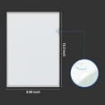 thumbnail image 3 of ViVin 36 Pack L-Type clear Plastic File Folders, Clear Project Pocket, L-Open Page Sheet Protectors, clear folders, US Letter and A4 Size, for Home, School and Office, 3 of 5