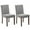 Linen | Gray, variant on BouPower Dining Chairs Set of 2, Upholstered Stripes Tufted Dining Chair with Wood Legs Kitchen Chairs with Padded High Back and Adjustable Foot Cap Fabric Dining Room Chairs