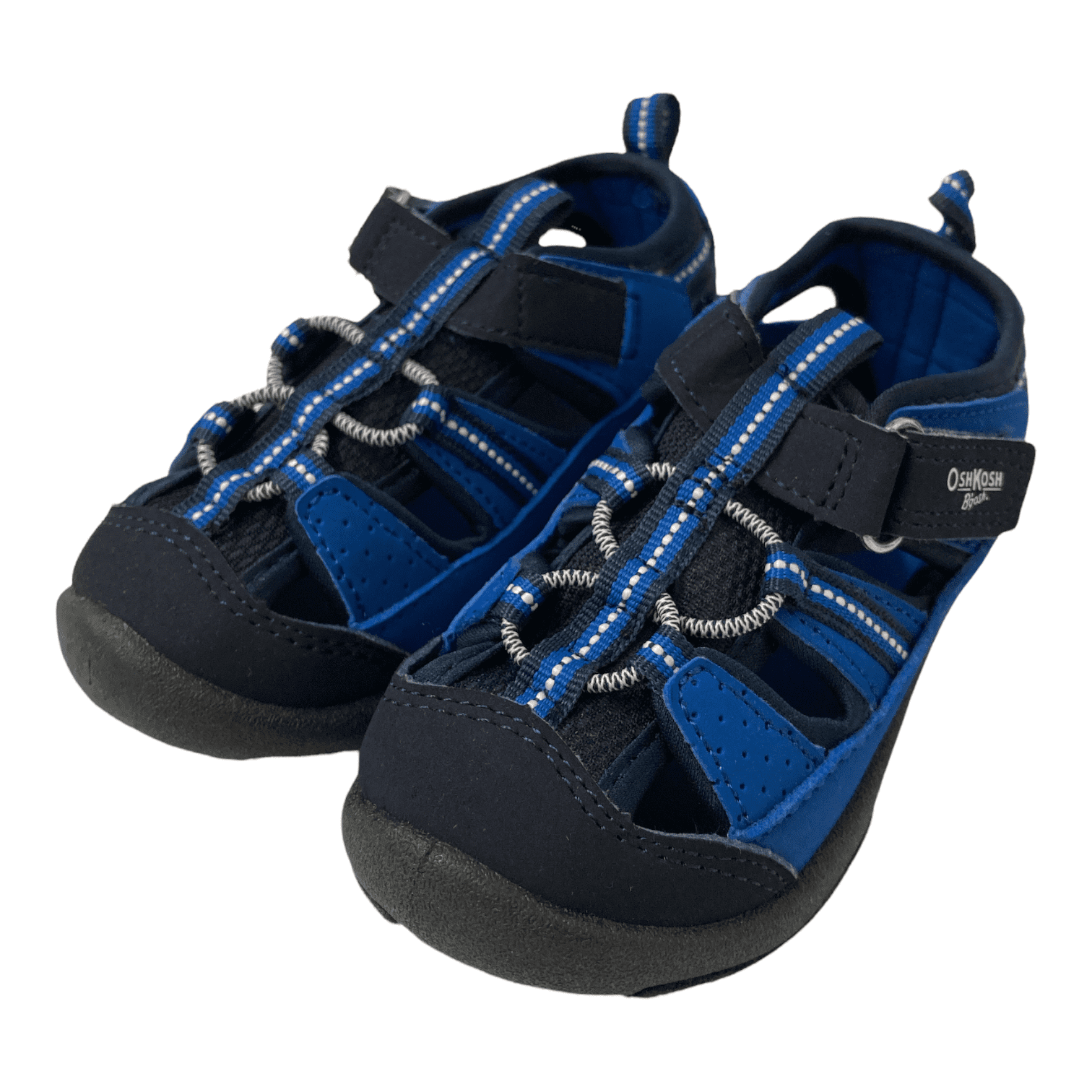Oshkosh Boy S Everyplay Flexible Outsole Bump Toe Sandal Navy Blue 10 Walmart Com