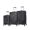Black, variant on TUCCI Italy VOLARO 3-Pc Hardside Spinner Luggage Set (20/24/28") - Black