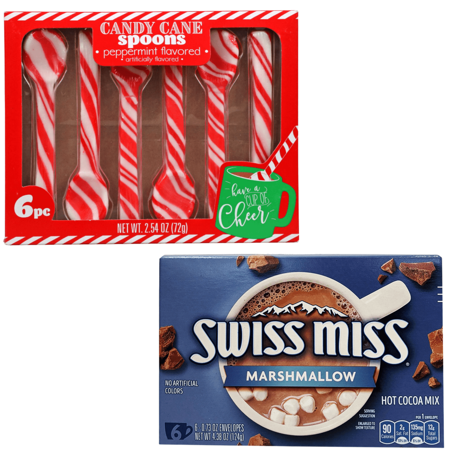 Peppermint Candy Spoon, Edible Hard Candy Stirring Spoons Classic