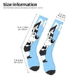 thumbnail image 2 of Silaia Bluey Print Socks For Women Men,Crew Socks,Sporty Calf Socks,Casual Socks, Design Socks for Hiking, Sport, 2 of 6