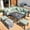 Green, variant on AECOJOY Outdoor Furniture Sets Clearance, Aluminum Patio Furniture Sets on sale, Metal Patio Sets, Outdoor Conversation Sets, Outdoor Sectional Sofa for Lawn, Green