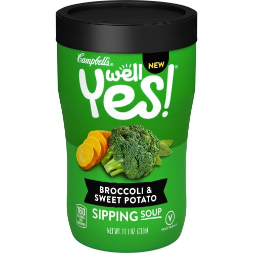 Campbell's Well Yes! Sipping Soup, Vegetable Soup On The Go, Broccoli