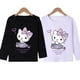 thumbnail image 2 of Hello Kitty dibujos animados Primavera Verano niños algodón manga larga Camiseta medio pequeño niños camisa inferior niño y niña niños, 2 of 5