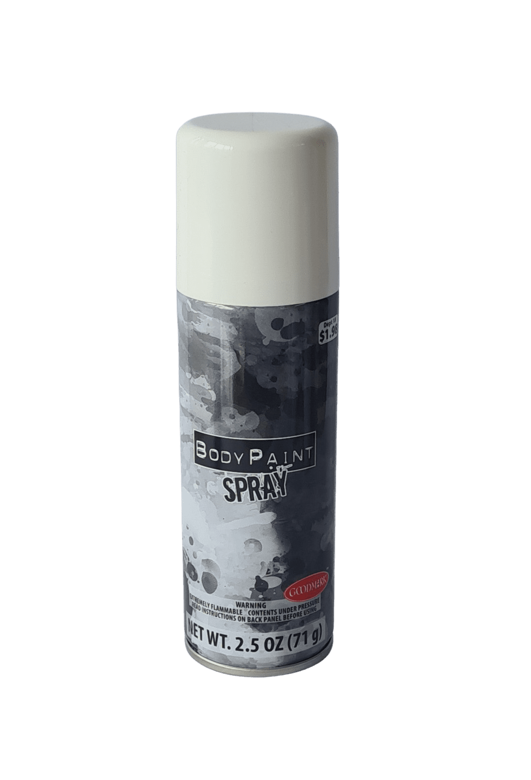 Goodmark Halloween Body Paint Spray, White, Net Wt. 2.5oz