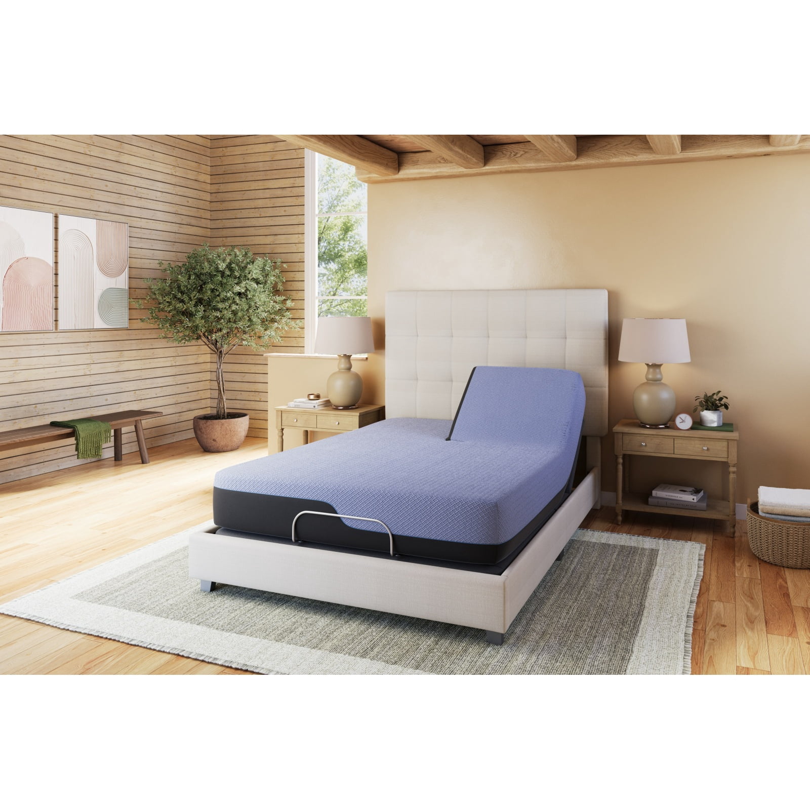 Miekor Furniture Refresh 12 inch Flex Top Hybrid Cooling Fast Responding Latex Foam and Coil Mattress, King Size 40447