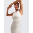 thumbnail image 4 of Vestido CRZ YOGA Butterluxe Midi Sin Mangas con Fruncido Hueso Talla L, 4 of 5