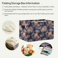 thumbnail image 6 of GZHJMY Collapsible Storage Basket Art Flowers-c Rectangular Storage Bins Baskets Toys Storage Bins with Handles for Bedroom Home Office 2PCS, 6 of 7