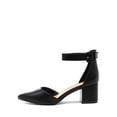 thumbnail image 4 of Zapatos DREAM PAIRS ANNEE Tacones Gruesos de Punta Negra, 4 of 7