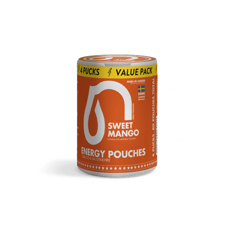 Nectr Energy Pouches 50MG, Sweet Mango, 4 Count