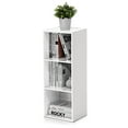 thumbnail image 5 of Furinno Luder Engineered Wood 3-Tier Open Shelf Bookcase in White/Pink, 5 of 6