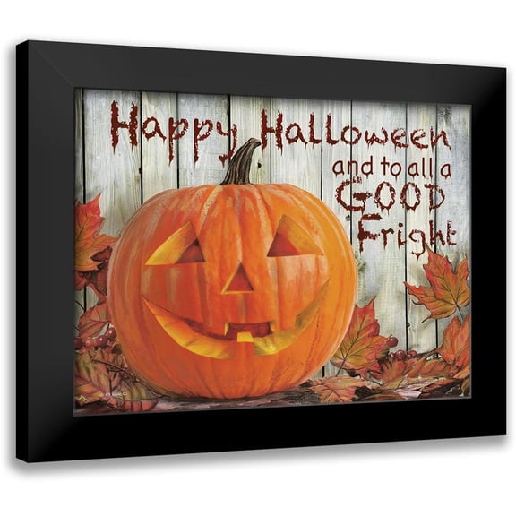 Wargo, Ed 14x12 Black Modern Framed Museum Art Print Titled - Happy Halloween