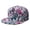 White-188, variant on Wildflower Snapback Hat – Daisy & Butterfly Flat Brim Cap, Artistic & Lightweight