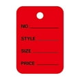 thumbnail image 2 of 100 PCS Price Tags, 1.96" x 1.37" Clothing Tag, Red Merchandise Marking Tag Display Label for Product Jewelry Clothing Tags, 2 of 9