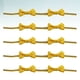 thumbnail image 3 of 100 unidades de envoltorios para hornear con lazos adorables, prácticos y prácticos para sellar alimentos (amarillos), 3 of 7