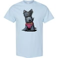 thumbnail image 3 of Inktastic Scottie Dog in Plaid T-Shirt, 3 of 5