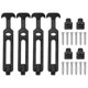 thumbnail image 1 of Uxcell 4-Pack Gancho de Sujeción Flexible de Goma en T de 7.9" para Caja de Herramientas, Negro, 1 of 1