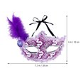 thumbnail image 5 of KAKOWELY Máscaras venecianas de media cara para fiesta de mascaradas, elegantes máscaras para mujeres y niñas., 5 of 5