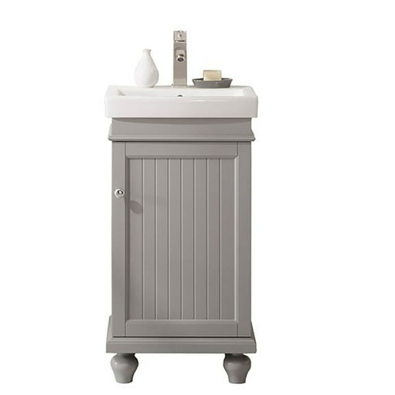 Furniture Indoor Home Decorative Bathroom, Washroom, Kitchen 18" Gray Sink Vanity