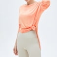 thumbnail image 1 of Blusa de yoga ligera, de secado rápido y con protector solar fresco, camiseta holgada y transpirable para mujer, ropa deportiva de manga larga para yoga, 1 of 6