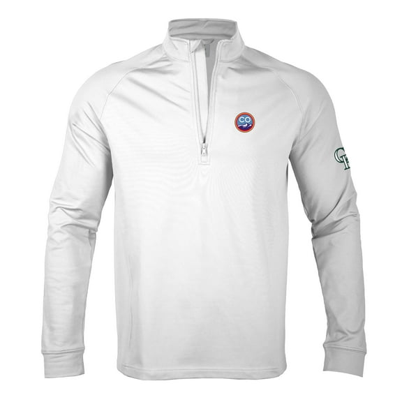 Men's Levelwear  White Colorado Rockies City Connect Calibre Insignia Core Quarter-Zip Pullover Top