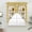 Yellow Black, variant on Sunflowers Swag Valances for Windows 2 Pack, Kitchen Window Curtains 36 Inch Length, Yellow Floral Botanical Checkered Rustic Privacy Swag Curtains for Living Room/Bathroom with Rod Pocket 36"x36"