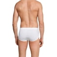 thumbnail image 3 of SCHIESSER calzoncillos hombre pack de 2 - doble costilla, calzoncillos deportivos, esencial algodón, blanco M (Medium), 3 of 4