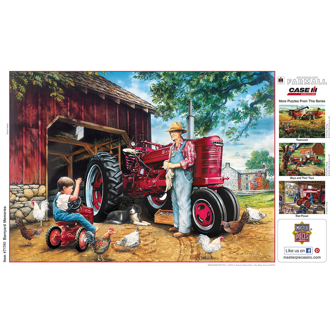 McCormick-Farmall 1000 Piece  Puzzle Barnyard Memories by Charles Freitag 