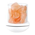 thumbnail image 2 of Lámpara De Sal Eléctrico Purificador de aire aromático USB con lámpara de piedra de sal de cristal del Himalaya natural (blanco) Likrtyny Libre de BPA, 2 of 3