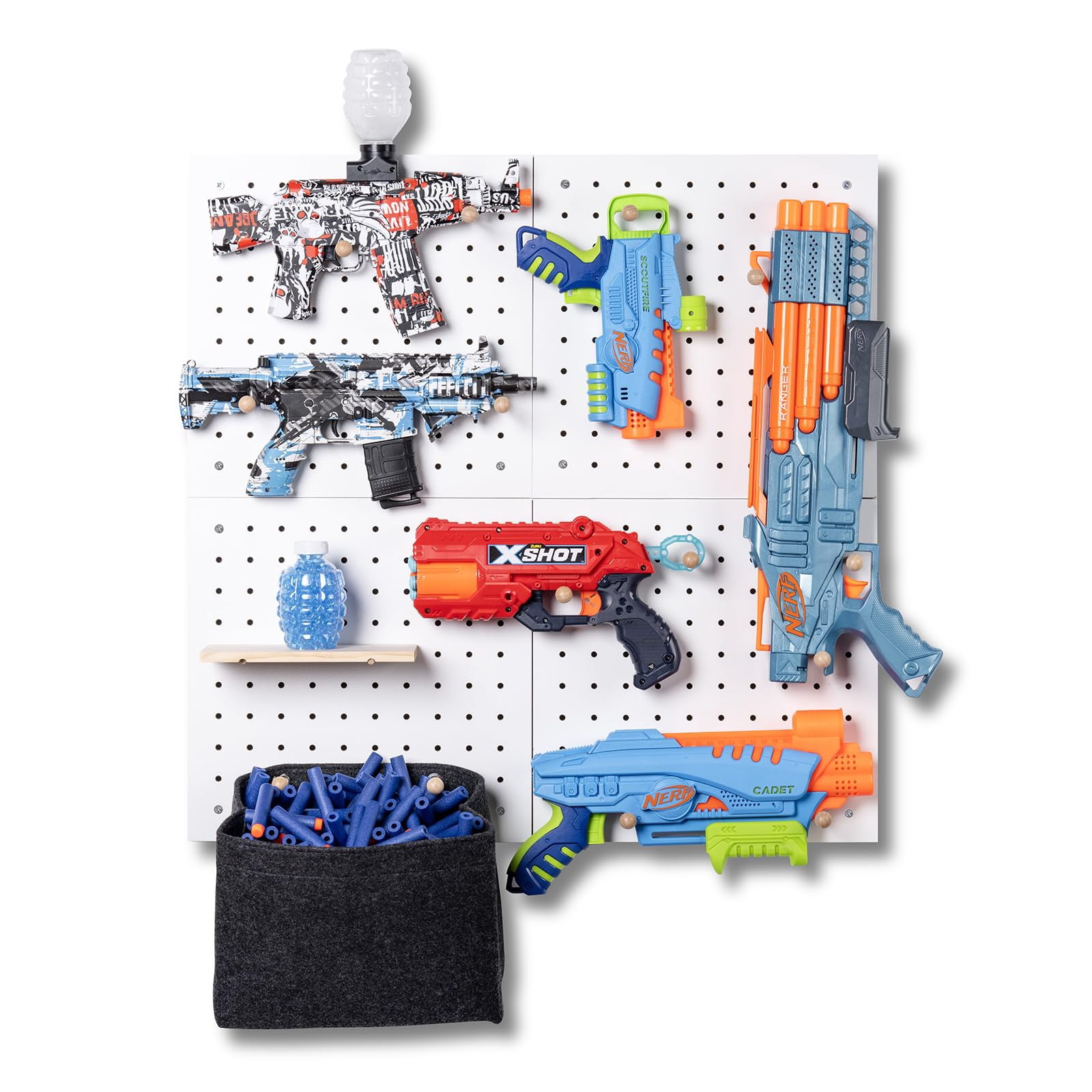 Diy Nerf Wall Pegboard Nerf Gun Storage Storage Pegboard Nerf Gun
