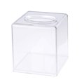 thumbnail image 1 of Caja de pañuelos creativa, marco de cubierta, caja de almacenamiento de servilletas rectangular transparente, 1 of 6